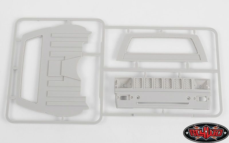 RC4WD Mojave II Cab Back Panels and Grill Parts Tree (Gray) Z-B0074