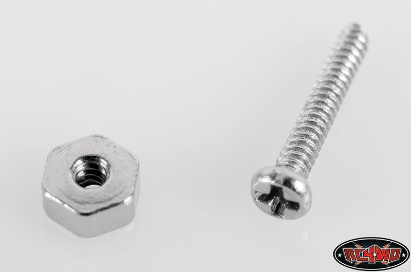 RC4WD 1mm x 6mm Machine Screw and Nut VVV-C0002