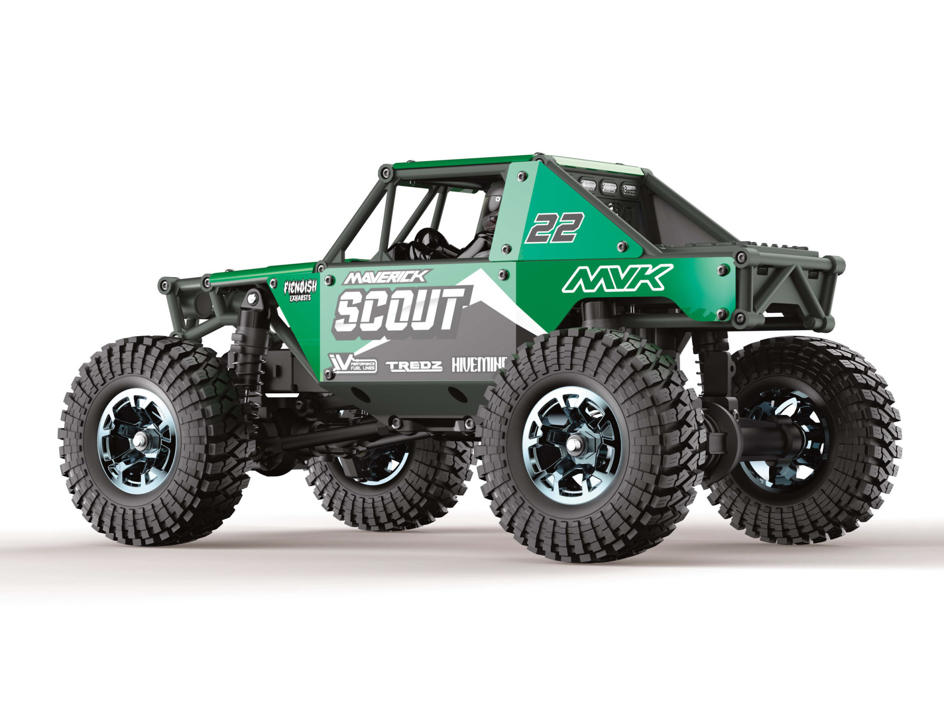 Maverick Scout-24 1/24th Rock Crawler - Grün 151302 - Abbildung 2
