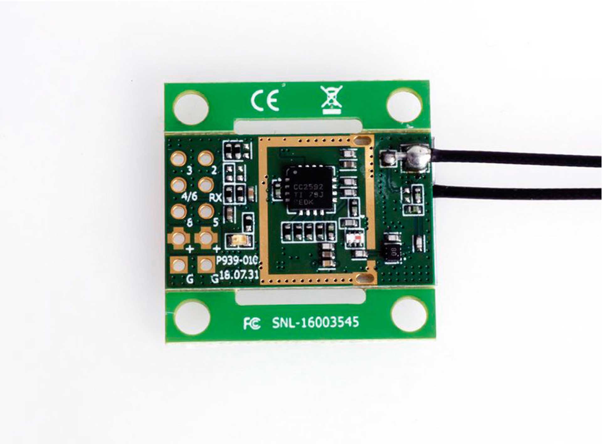 GRAUPNER GR-12L SUMD+T 2 Antennen PCB Empfänger S1045