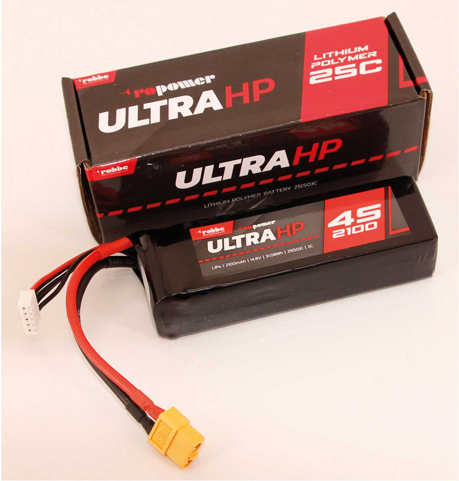 Robbe RO-POWER ULTRA HP 2100MAH 14,8 VOLT 4S 25(50)C LIPO AKKU 7338