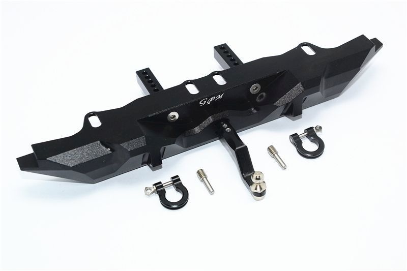 GPM Alu Bumper hinten mit D-Rings schwarz Traxxas Traxxas4 Defender