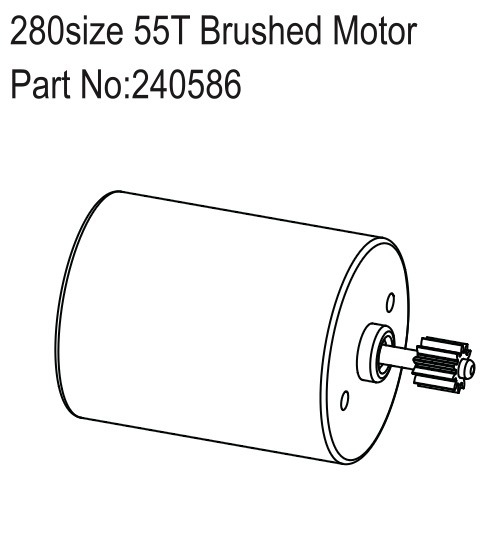 Hobby Plus 280size 55T Brushed Motor 240586