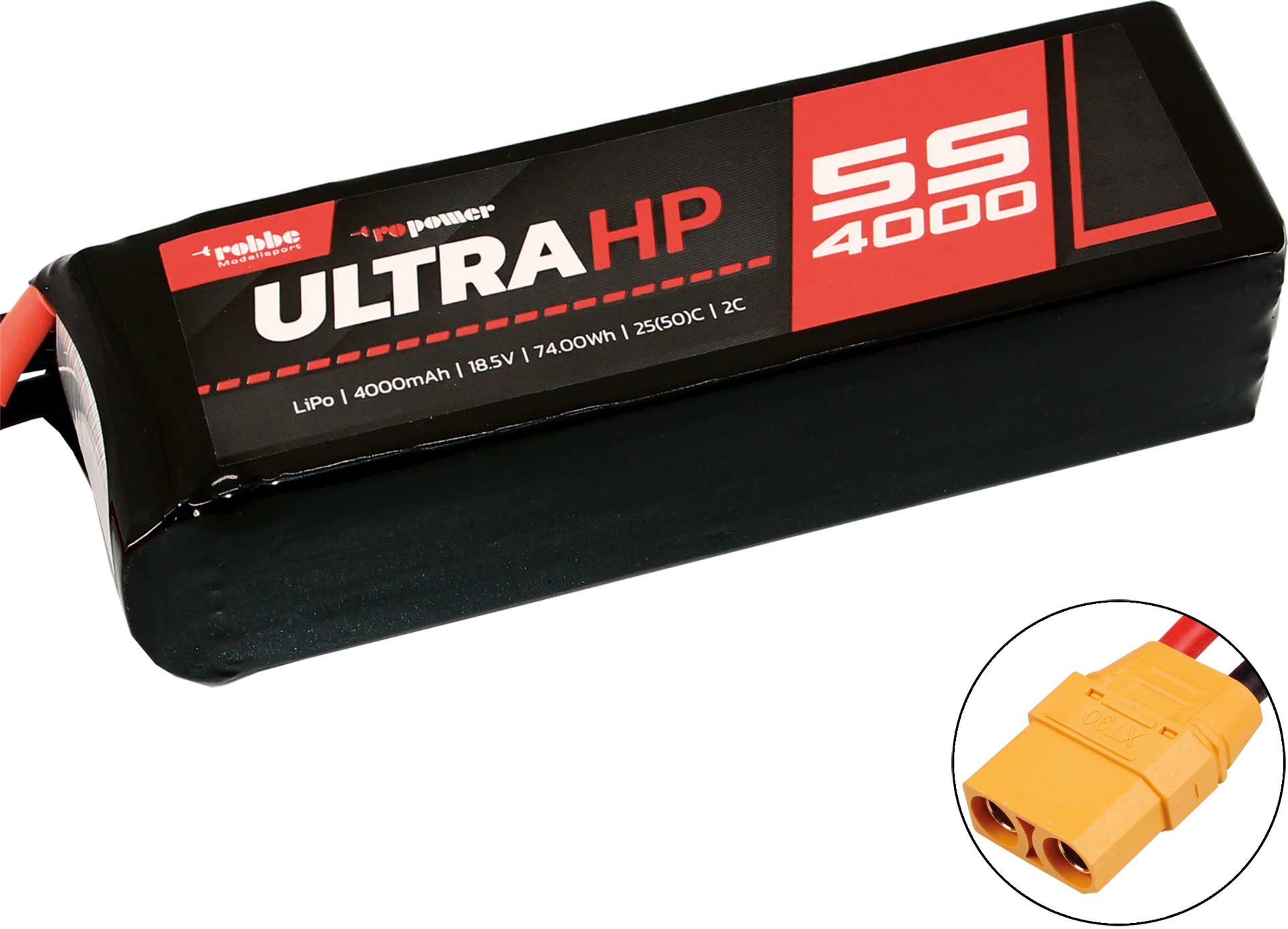 Robbe RO-POWER ULTRA HP 4000MAH 18,5 VOLT 5S 25(50)C LIPO AKKU 7376