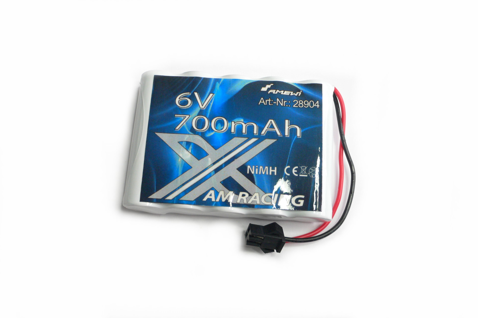 Amewi AMX RACING NiMH 6V 700mAh HBX Plug, für Rock Crawler 1:14, Buggys 28904