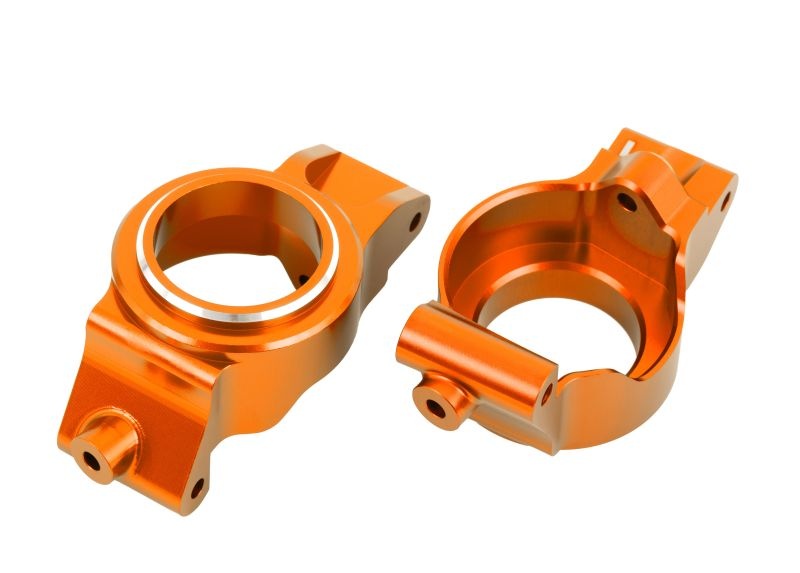 Traxxas Nachlaufblöcke vorn Alu orange XRT, X-Maxx 7832-ORNG