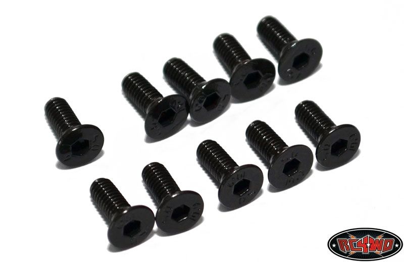 RC4WD Steel Flat Head Socket Cap Screw M3 x 8mm (10) Z-S0649