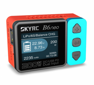 SkyRC B6neo DC Ladegerät Input 10-28volt Red/Blue SK-100198-01