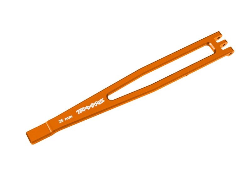 Traxxas Akkuhalter 6061-T6 Alu orange 4-Tec 2.0&3.0 8327-ORNG