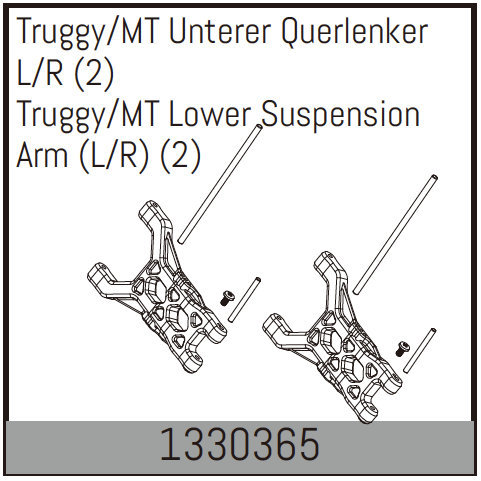 Absima Truggy/MT Unterer Querlenker L/R (2 St.) 1330365