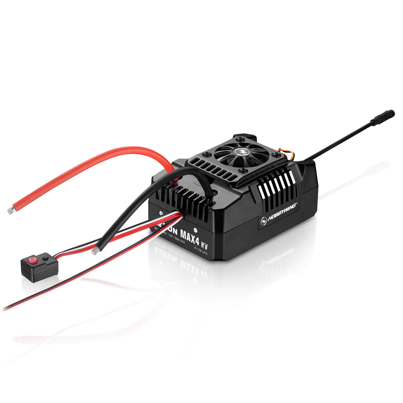 Hobbywing Ezrun MAX4-HV Regler Sensorless 300 Amp, 6-12s LiPo, BEC 10A 30104002