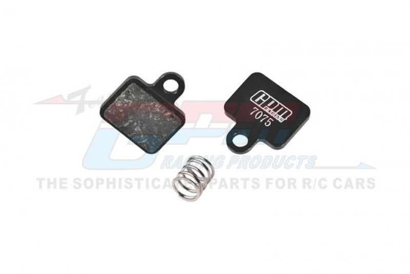 GPM ALU 7075 AND INLAID FRICTION MATERIAL FRONT BRAKE PAD 1/4 PROMOTO-MX MOTORCYCLE RTR schwarz MX035/SPNBK