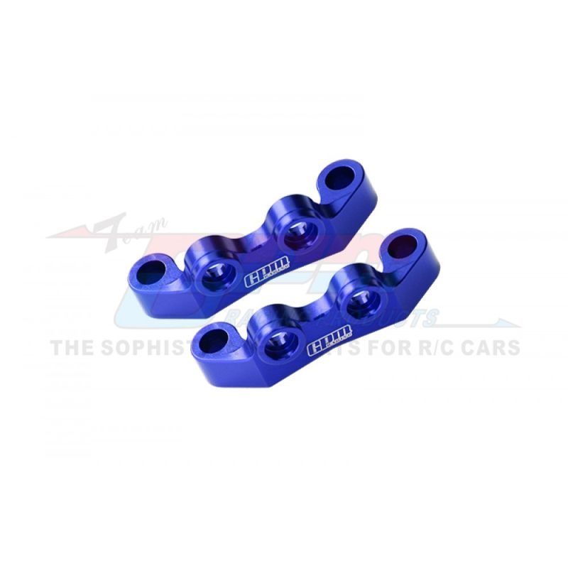 GPM Aluminium Querlenkerbefestigung oben v/h blau Tamiya TT02 TT2008BN