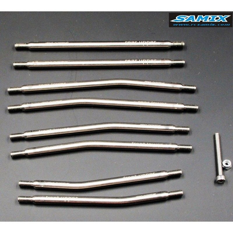 SAMIX Titan Aufhängungsstifte Link 313mm Kit 8Stk. für Axial SCX10 SCX-5025HLS