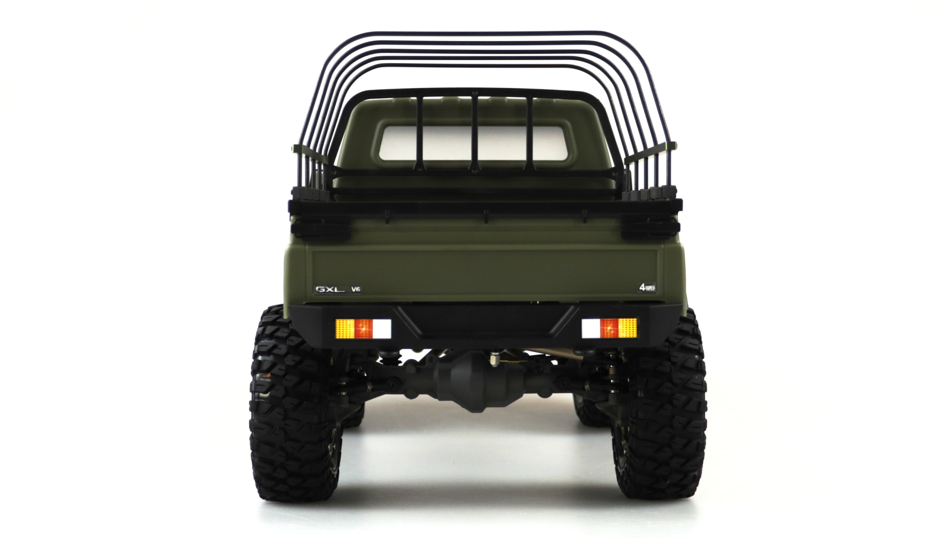 Amewi AMXRock RCX10PS Scale Crawler Pick-Up 1:10, RTR Militär grün 22461
