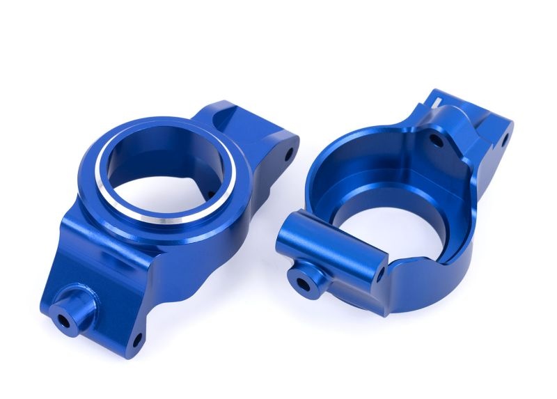 Traxxas Nachlaufblöcke vorn Alu blau XRT, X-Maxx 7832-BLUE