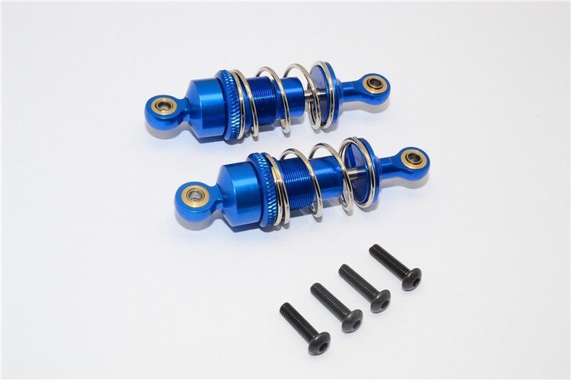 GPM Alu Dämpfer 53mm v/h blau Tamiya TT02 - Abbildung 1