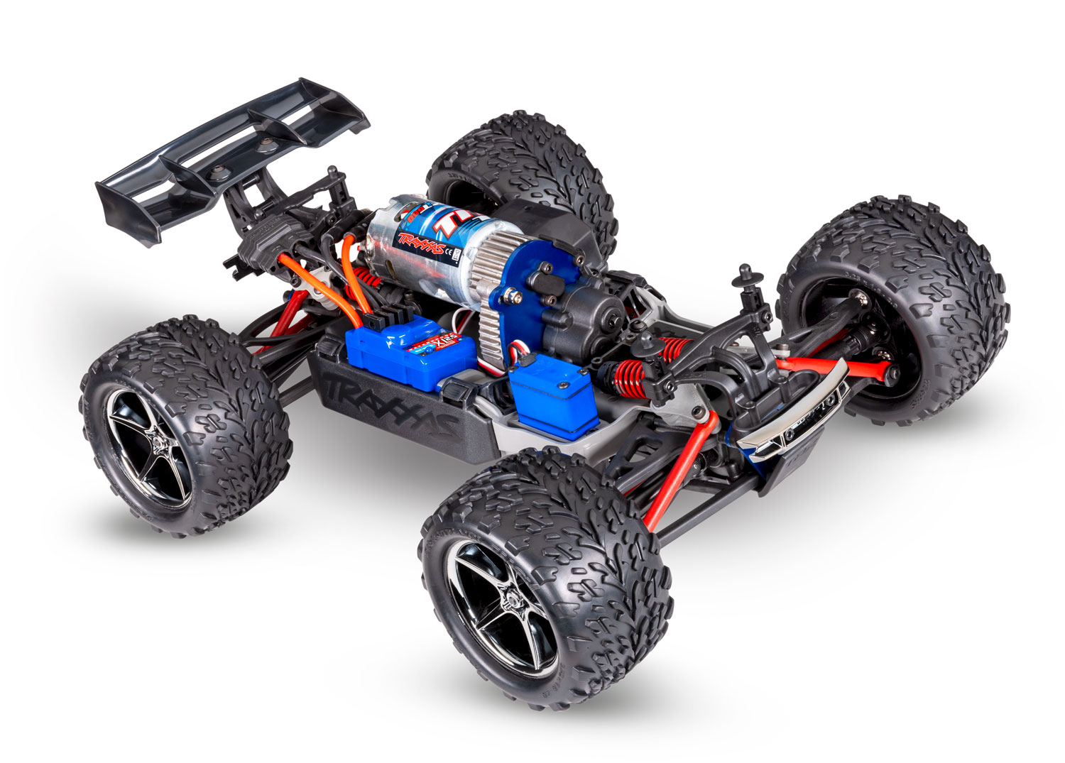 Traxxas E-Revo 4x4 Rot RTR 1/16 Brushed +Akku & USB-C Lader 71054-8 - Abbildung 4