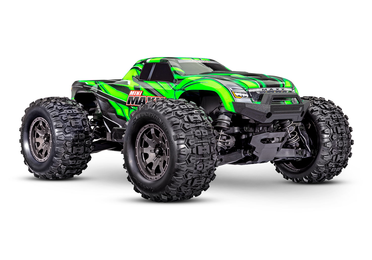 Traxxas MINI-MAXX 4WD BL-2S Brushless Grün, HD-Teile, mit Akku/Lader 107154-1 - Abbildung 1
