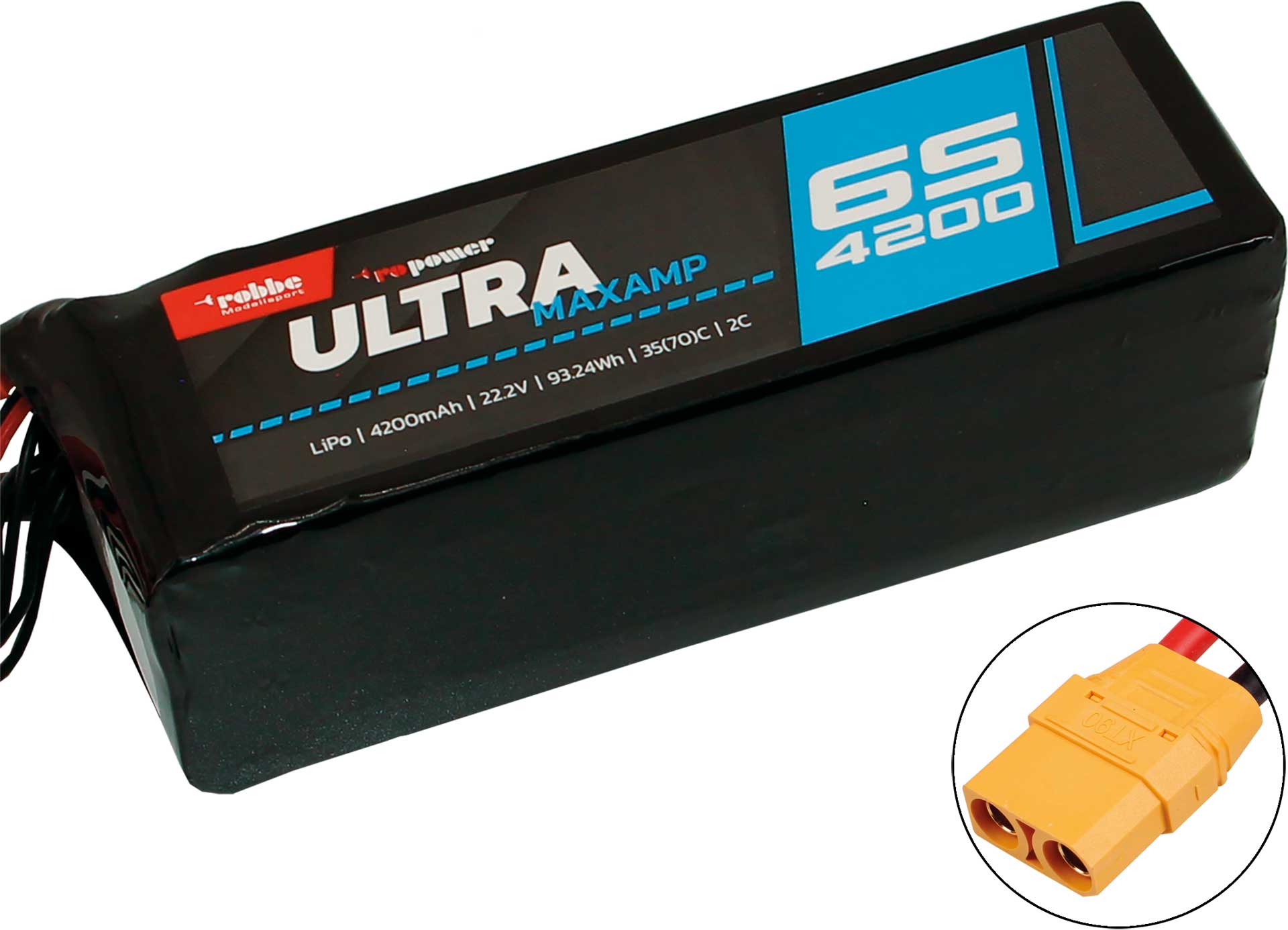 Robbe RO-POWER ULTRA MAXAMP 4200MAH 22,2 VOLT 6S 35(70)C LIPO AKKU 7371