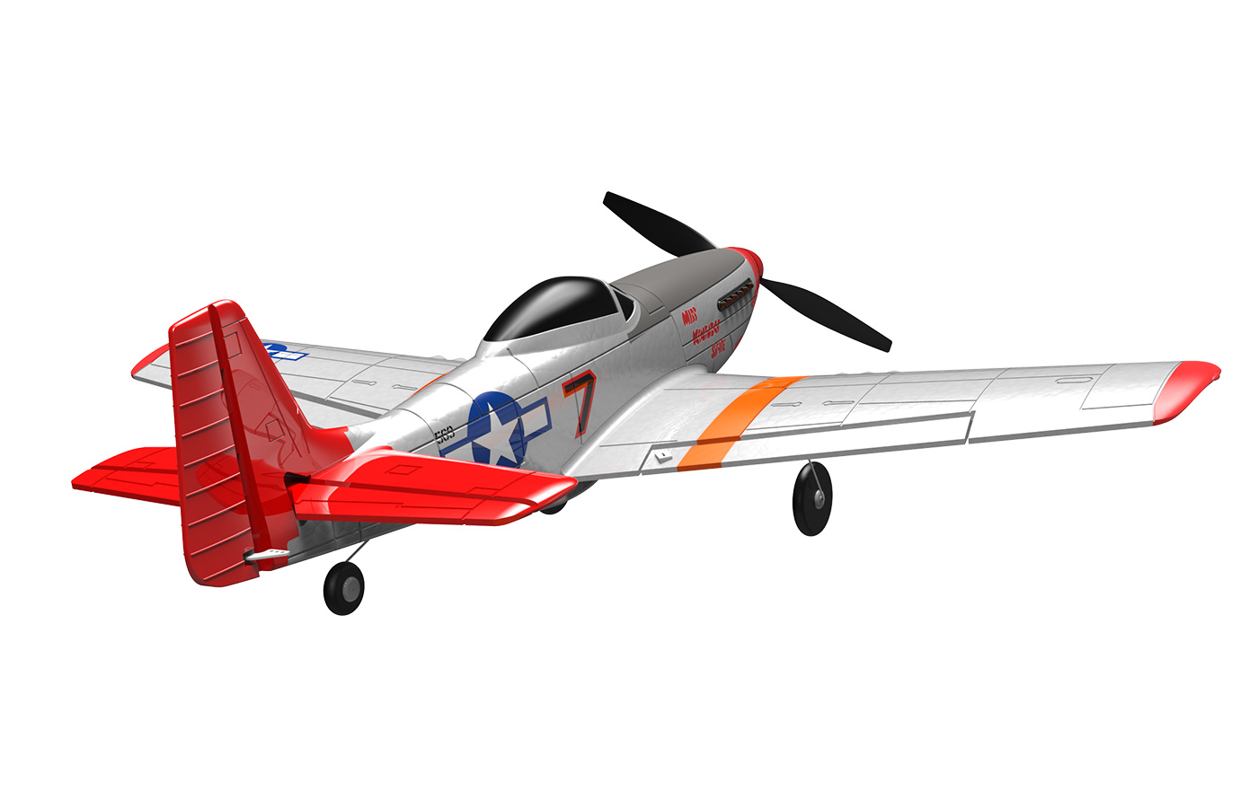Modster MDX Mustang P-51D Elektromotor RTF inkl. 6-Achs-Fluglagensta MD10041