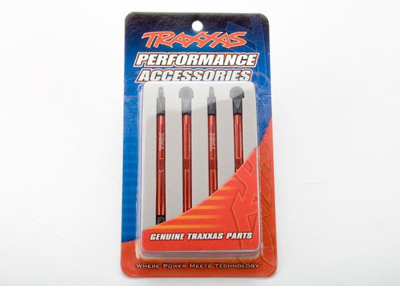 Traxxas Spurstangen v/h Alu rot 7138X