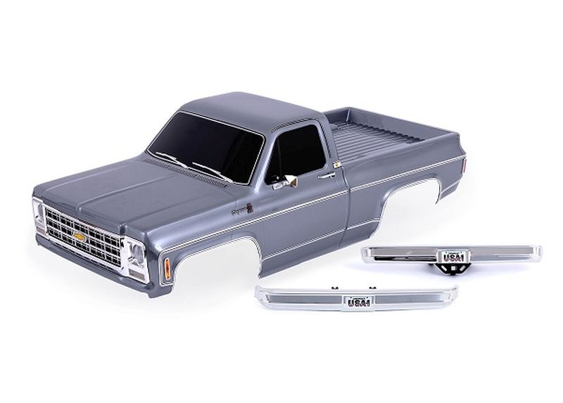 Traxxas Karosserie Chevrolet K10 Truck 1979 silber mit Anbauteile TRX-4 High Trail (benötigt TRX9288) 9212-SLVR