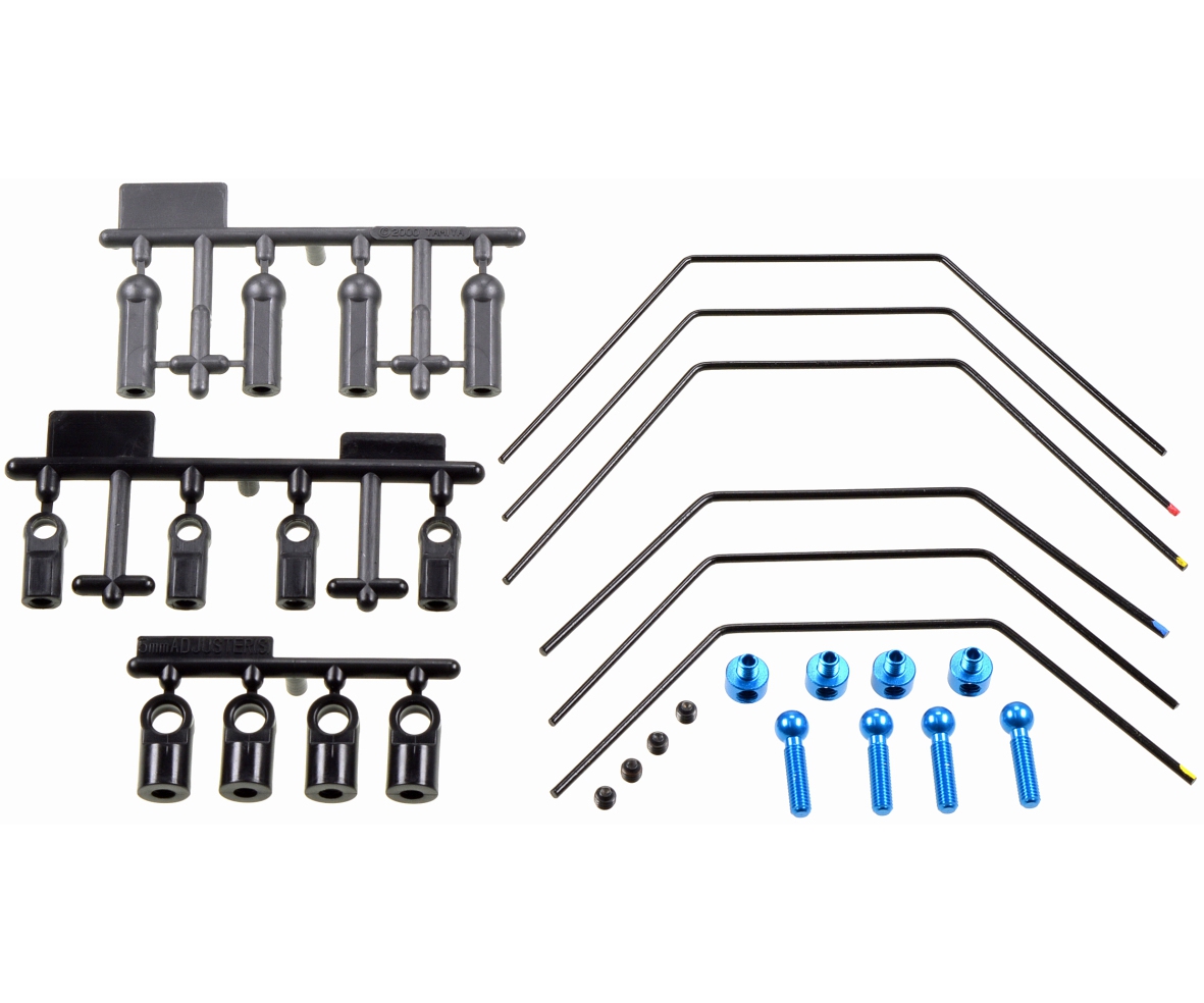 Tamiya 42281 TA-07/TRF418/417 Stabi-Set vo./hi. (3+3) 300042281