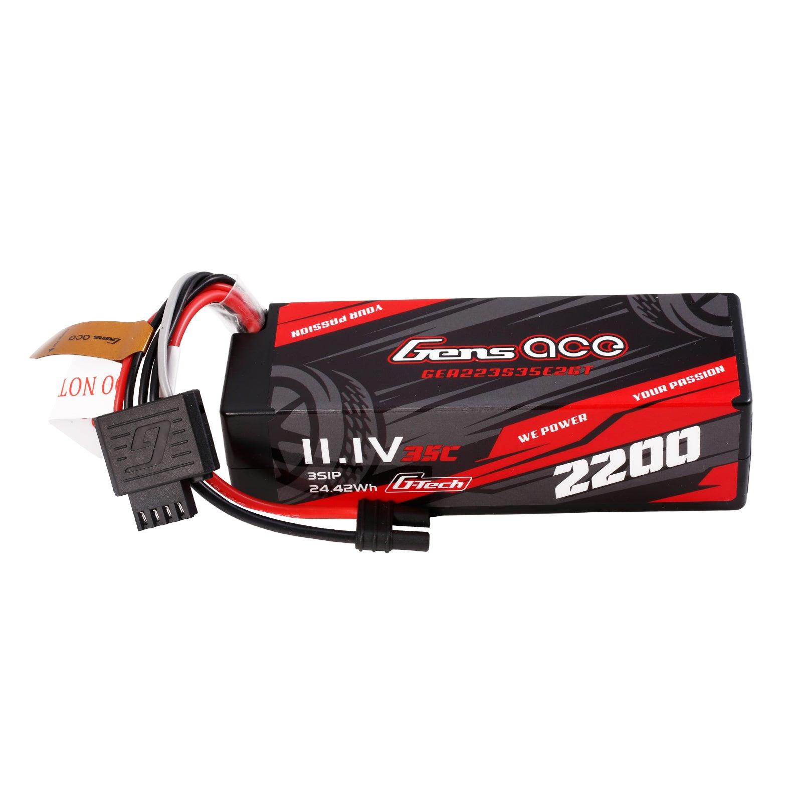 Gens Ace 2200mAh 11.1V 3S1P 35C Lipo Akku Pack mit IEC2 Stecker GEA223S35E2GT
