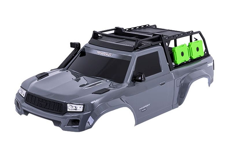 Traxxas Karosserie TRX-4 Sport grau mit Anbauteilen für Clipless TRX-4 Sport 312mm (benötigt TRX8080X) 8213-GRAY