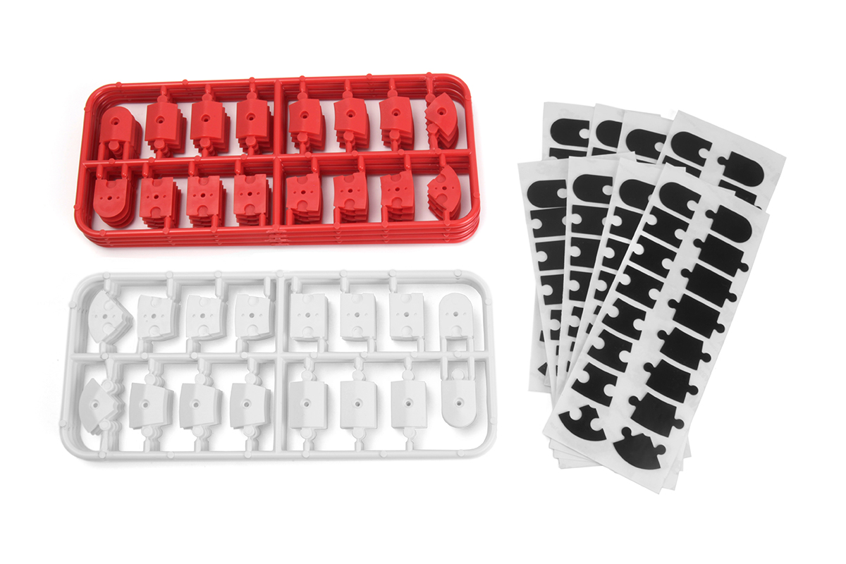 HPI nano-TTR Curb Set - Rot und Weiß 161409