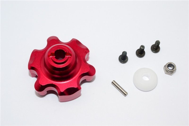 GPM Alu Hauptzahnrad Adapter rot Traxxas X-MAXX