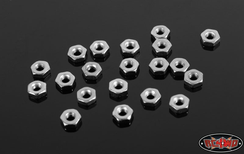 RC4WD Regular M2.5 Silver Nuts (20) Z-S0369