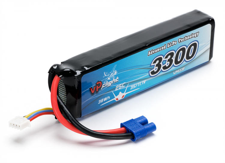 Vapex LiPo Akku 3S 11,1V 3300mAh 30C EC3-Stecker LP033EC3