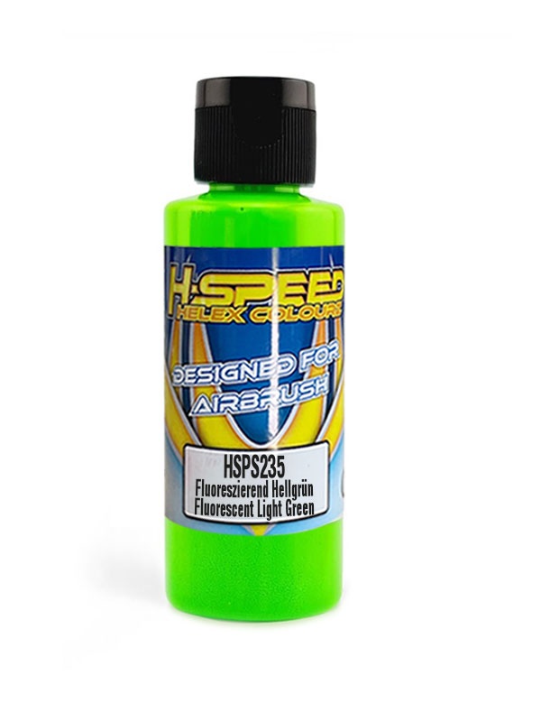 H-SPEED Lexan Airbrush Farbe 60 ml Fluor Hellgrün / Light Green HSPS235