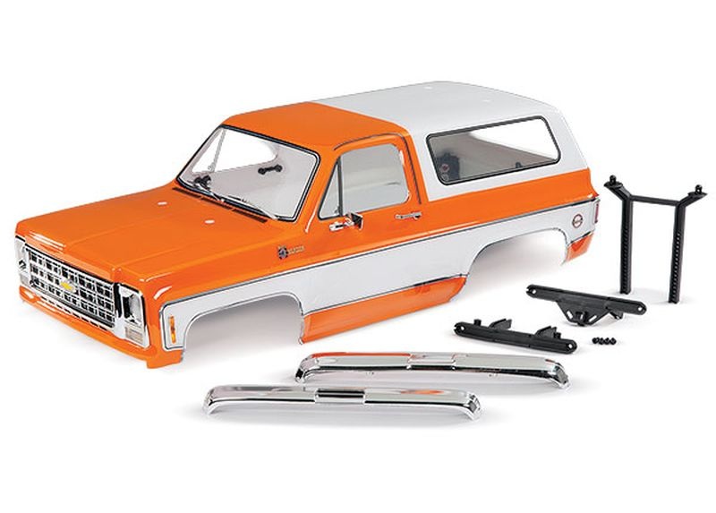 Traxxas Karo Chevrolet Blazer 1979 orange (komplett mit Anbauteile) 8130X