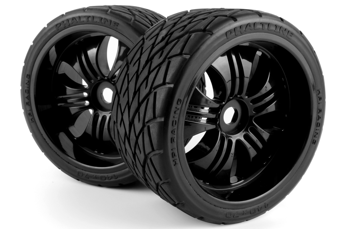 HPI Montierter Phaltline-Reifen auf 3251 Tremor Black Felge HP160509