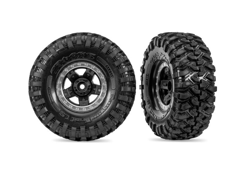 Traxxas TRX-4 Sport Reifen auf 1.9 schwarz/chrom BL-Felgen TRX4 Pathfinder 11070-STBLK