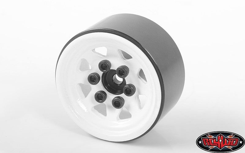 Stamped Steel 1.0 Stock Beadlock Wheels (White) Z-W0111
