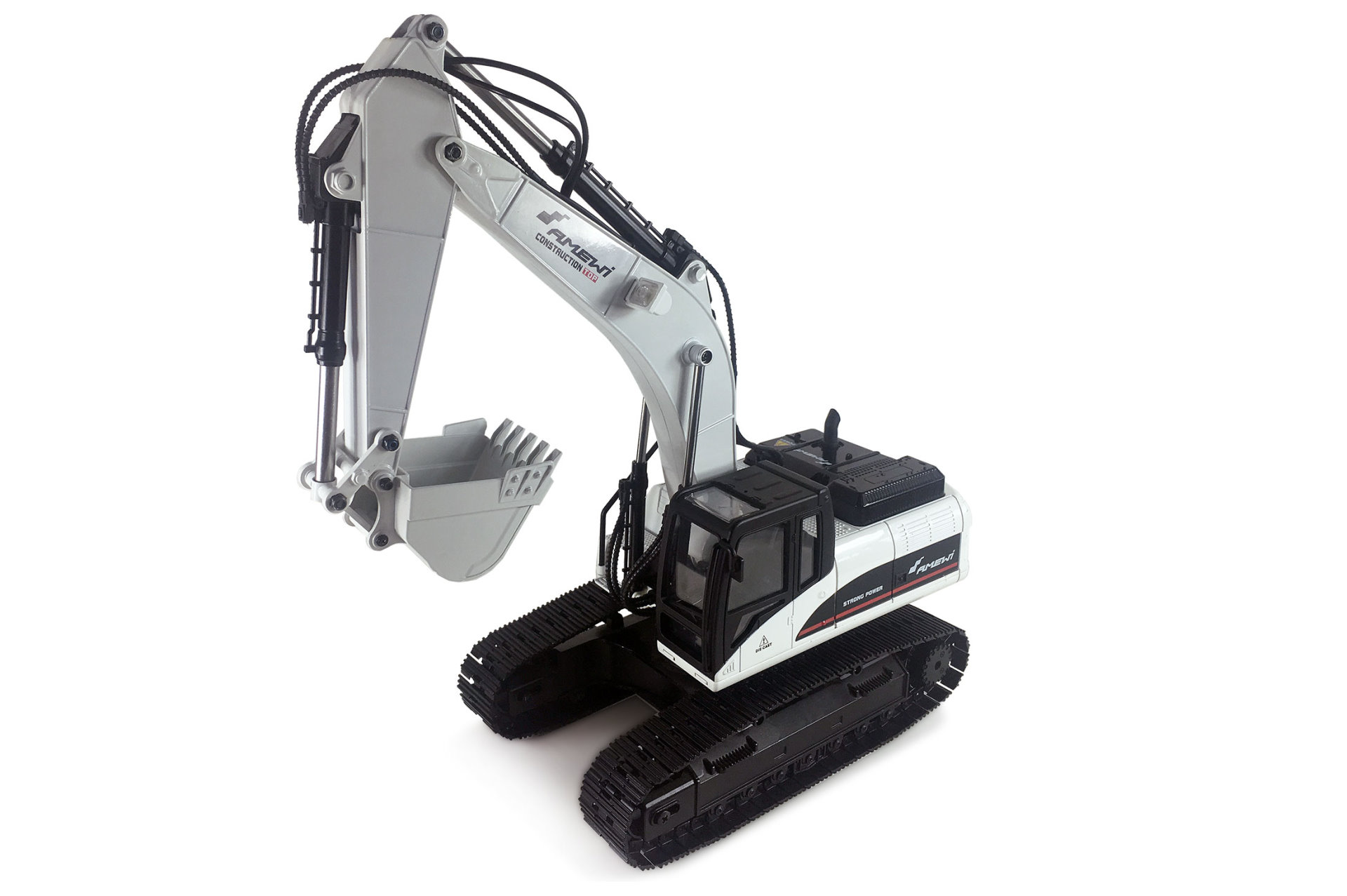 Amewi Bagger Vollmetall V4 1:14 weiß, 2,4GHz 22415 - Abbildung 3