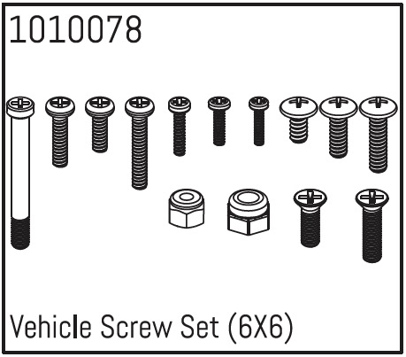 Hobby Plus Vehicle Screw Set (6X6) 240100