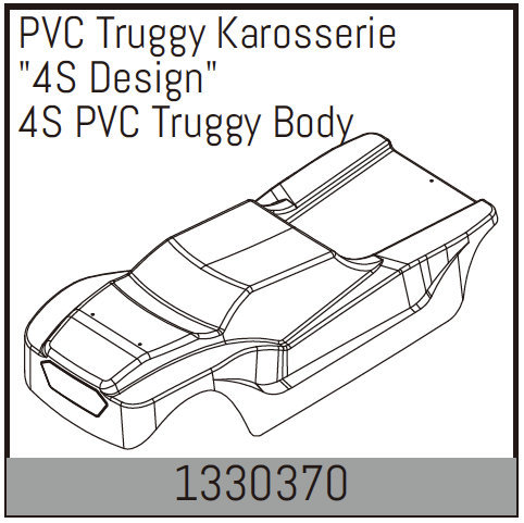 Absima PVC Truggy Karosserie "4S Design" 1330370
