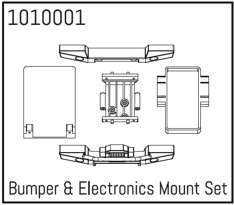 Hobby Plus Bumper & Electronics Mount Set 240010