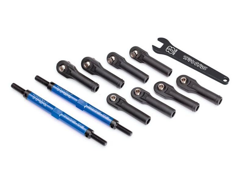 Traxxas 8638X Vorspur-Stangen E-Revo VXL Alu blau eloxiert mit Kugelpfanne