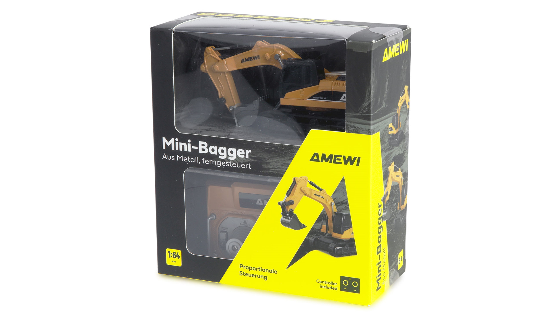 Amewi Mini-Bagger aus Metall proportional 8-Kanal 1:64 RTR 22744 - Abbildung 8