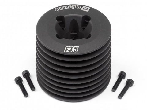 HPI AluminiumKühlkopf (schwarz/F3.5 V2) 111609