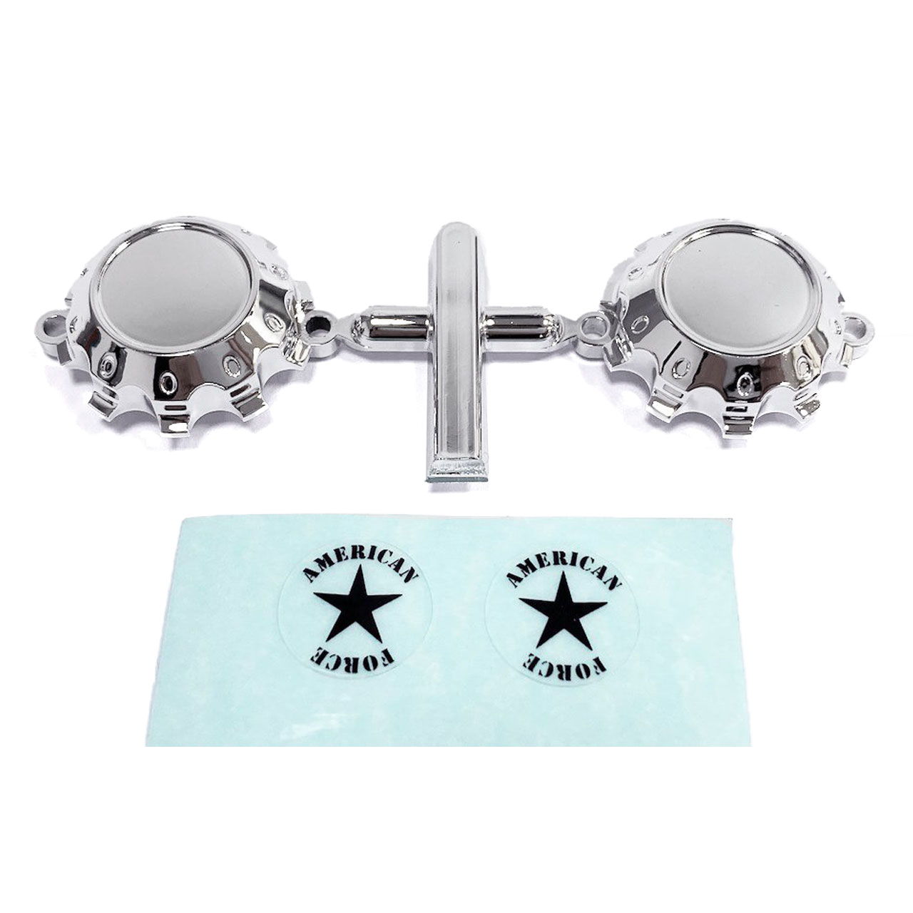 CEN-Racing Chrome Wheel Cap (w/decal, for American Force H01 CONTRA) CD0632