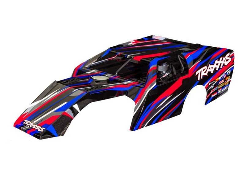 Traxxas Karosserie Slash Modified komplett rot  10411-RED - Abbildung 1