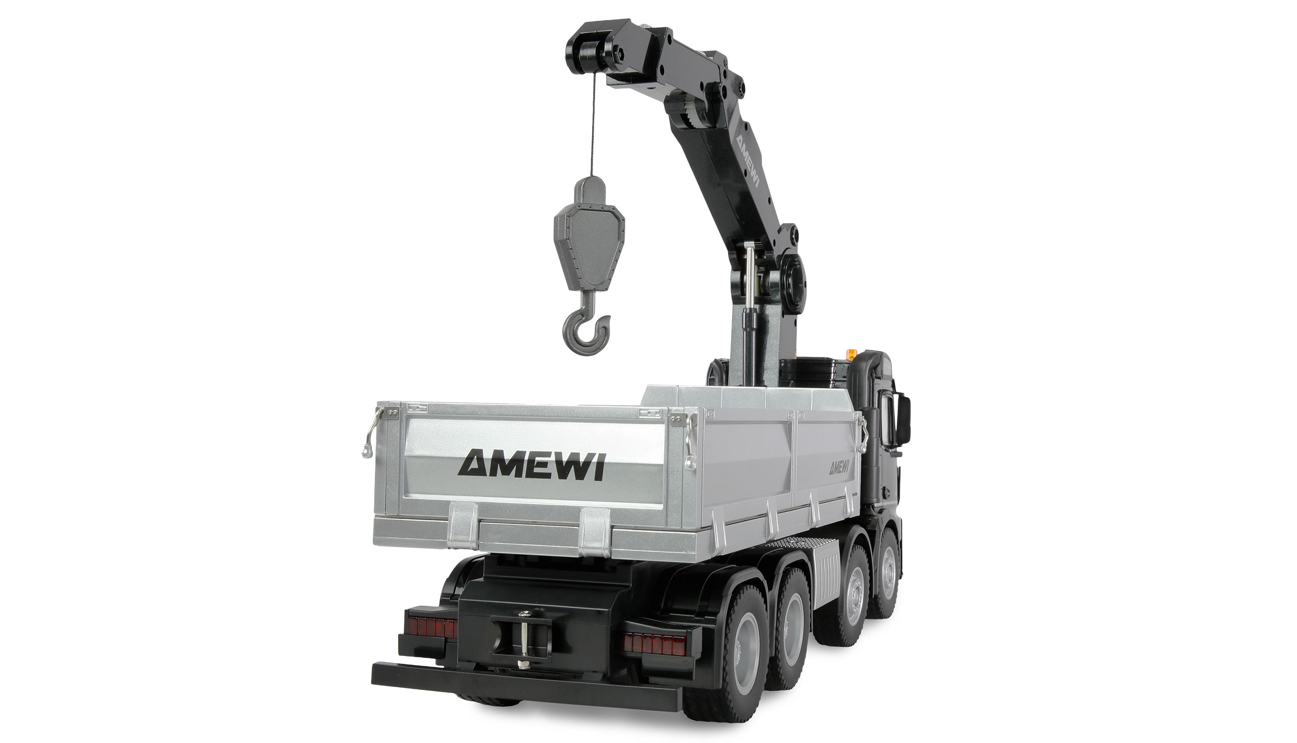 Amewi Mercedes-Benz Arocs Kranwagen mit Kipper 8x4/4 4WD 1:18 RTR 22716