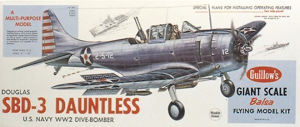 Guillow Dauntless 1:16  Scale Balsabausatz 1003
